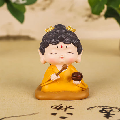 Mythstone Meditation Lotus Amitabha Buddha Resin Statue Compassion Home Decoration