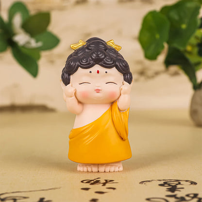 Mythstone Meditation Lotus Amitabha Buddha Resin Statue Compassion Home Decoration