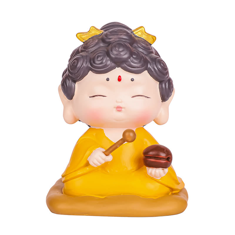 Mythstone Meditation Lotus Amitabha Buddha Resin Statue Compassion Home Decoration