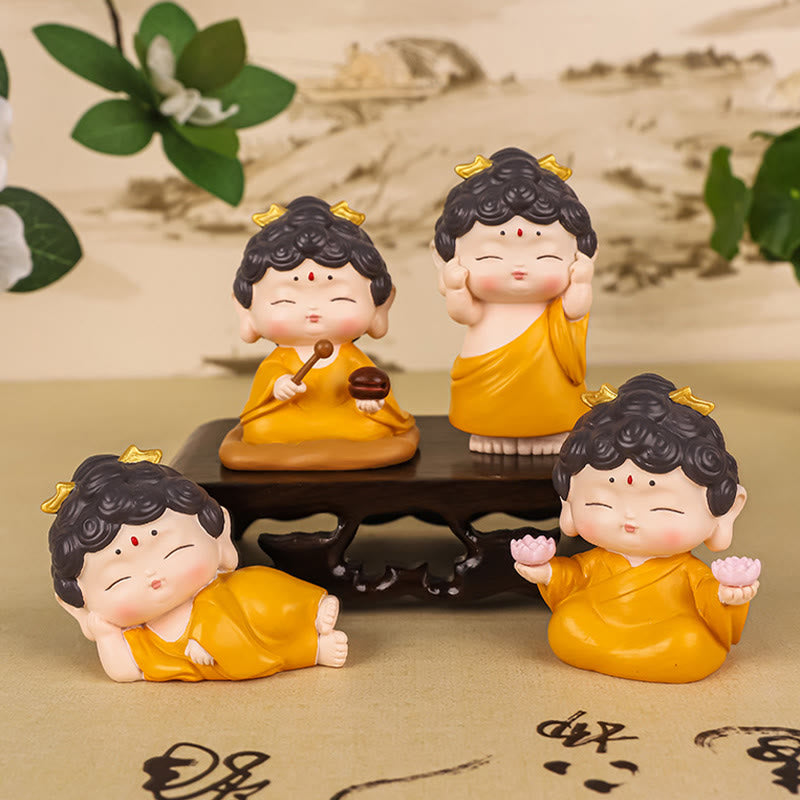 Mythstone Meditation Lotus Amitabha Buddha Resin Statue Compassion Home Decoration