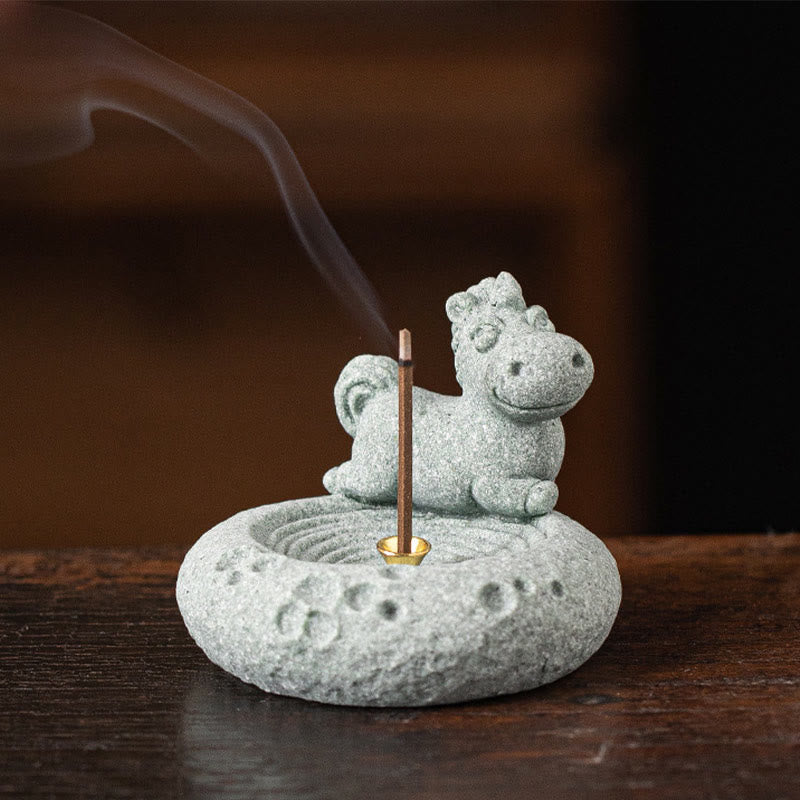 Mythstone Chinese Zodiac Healing Incense Burner Desk Decoration