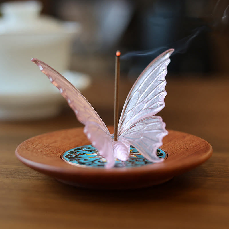 Mythstone Butterfly Healing Incense Burner Desk Decoration