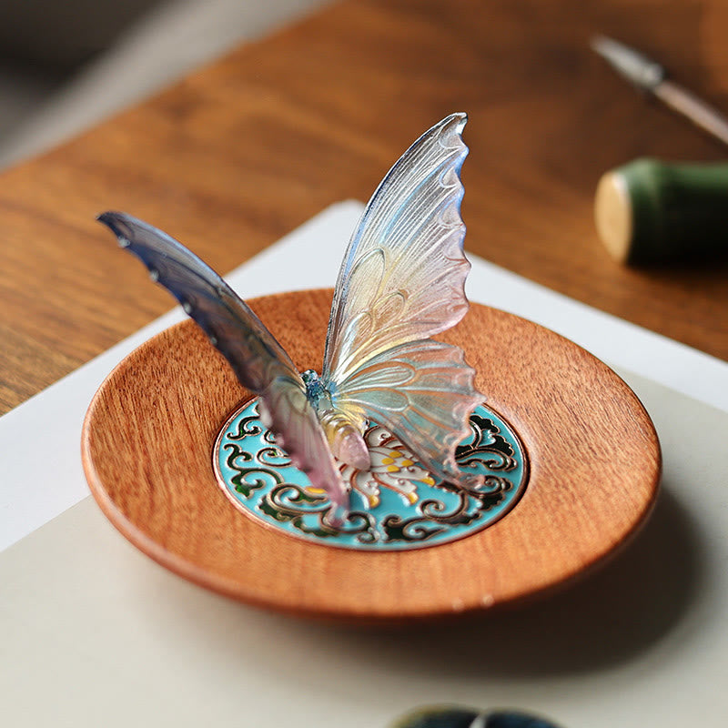 Mythstone Butterfly Healing Incense Burner Desk Decoration