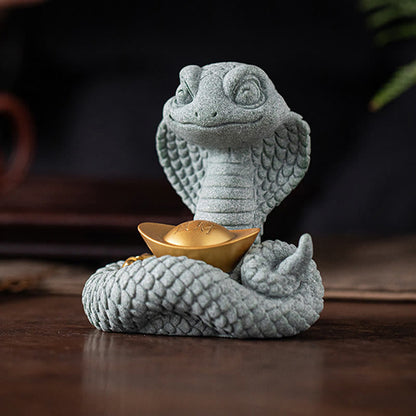 Mythstone Year Of The Snake Ingot Copper Coins Home Decoration