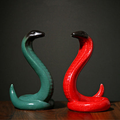 Mythstone Year Of The Snake Ceramic Home Decoration