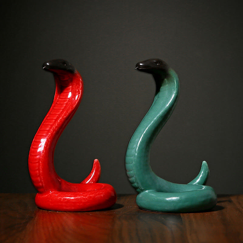 Mythstone Year Of The Snake Ceramic Home Decoration