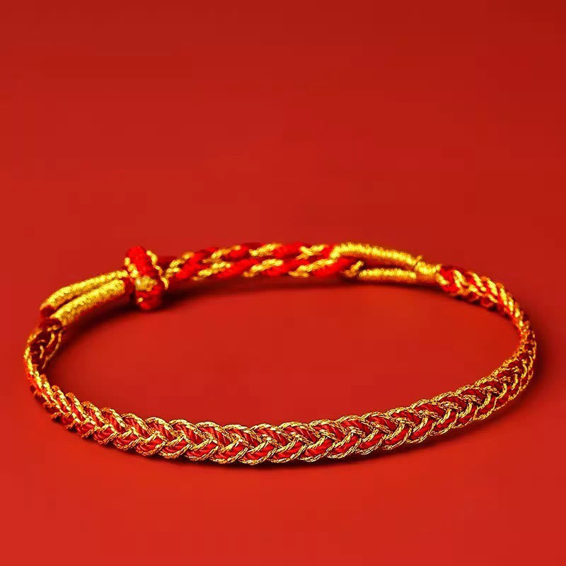 Mythstone Red String Yellow String Luck Bracelet