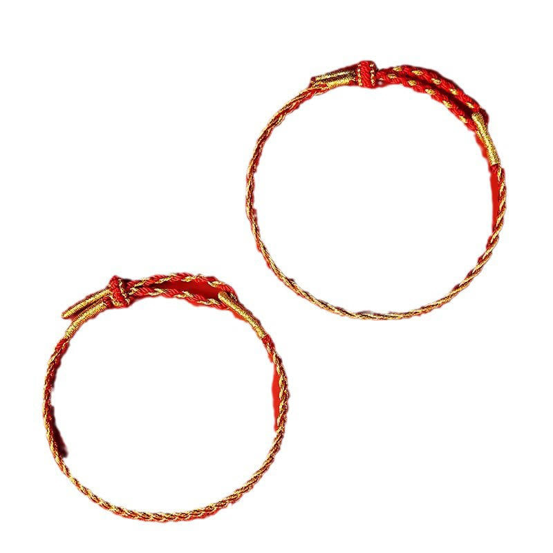 Mythstone Red String Yellow String Luck Bracelet