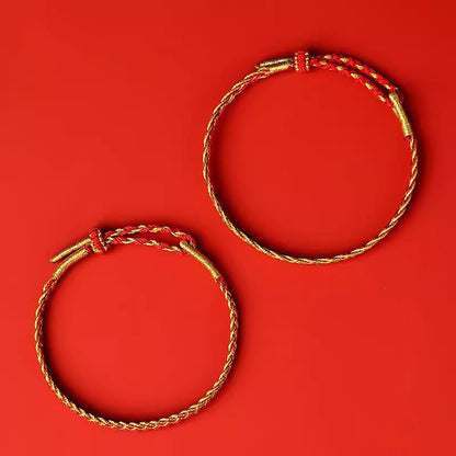 Mythstone Red String Yellow String Luck Bracelet