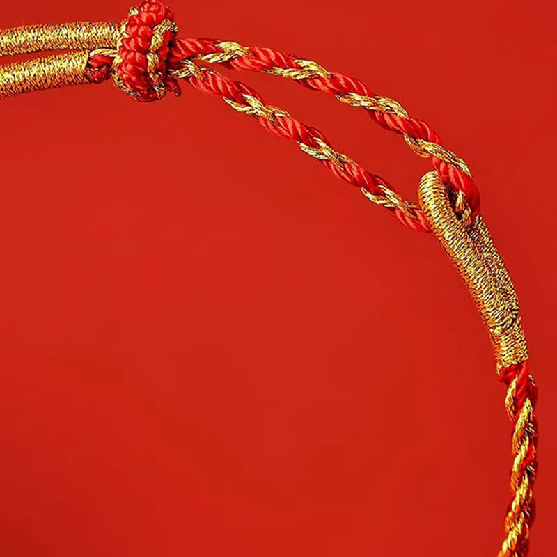 Mythstone Red String Yellow String Luck Bracelet