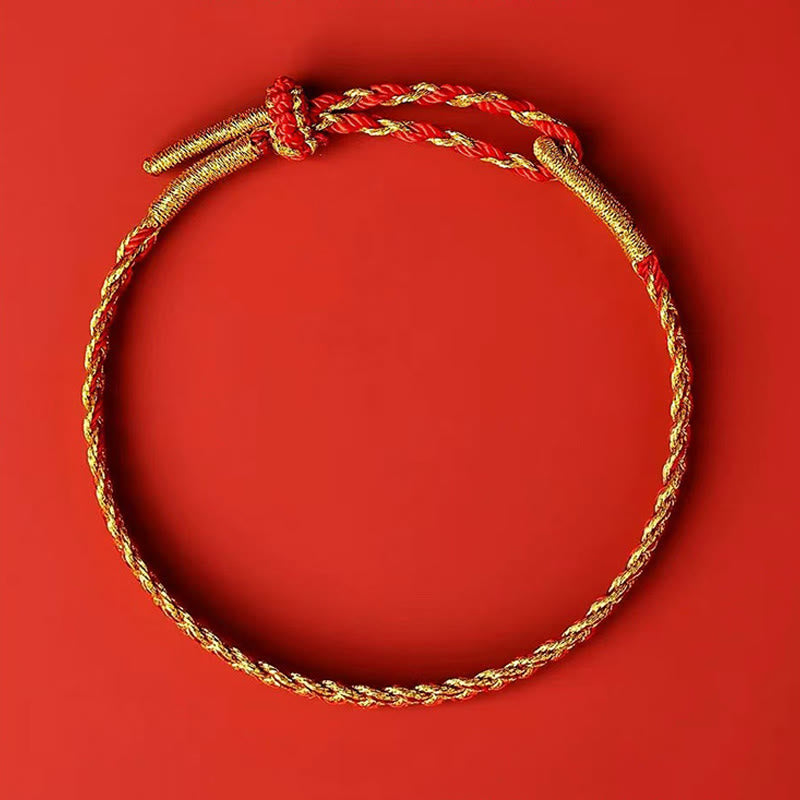 Mythstone Red String Yellow String Luck Bracelet