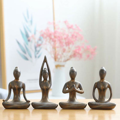 Mythstone AMythstonetract Yoga Meditation Exercise Ceramics Spiritual Figurine Sculpture Decoration