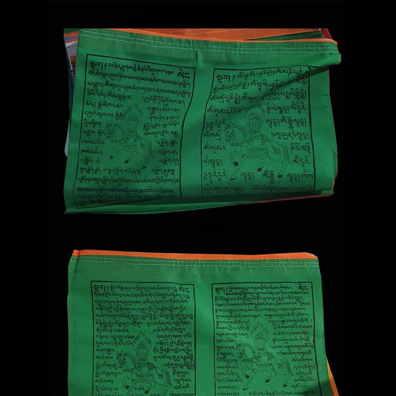 Mythstone Tibetan 5 Colors Windhorse Scriptures Auspicious Outdoor Prayer Flag