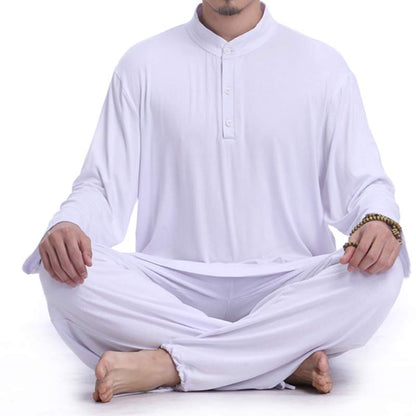 Conjunto de ropa para hombre para practicar yoga, tai chi, meditación y oración espiritual con Mythstone