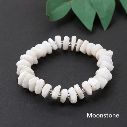 Mythstone Natural Irregular Shape Stone Crystal Meditation Balance Bracelet