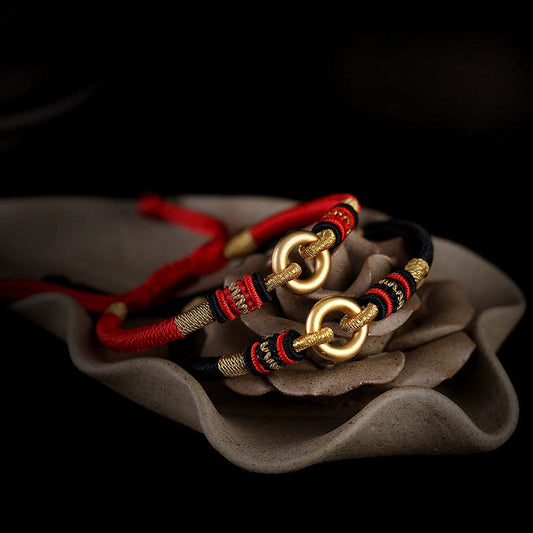 Mythstone FengShui Lucky Red String Couple Bracelet