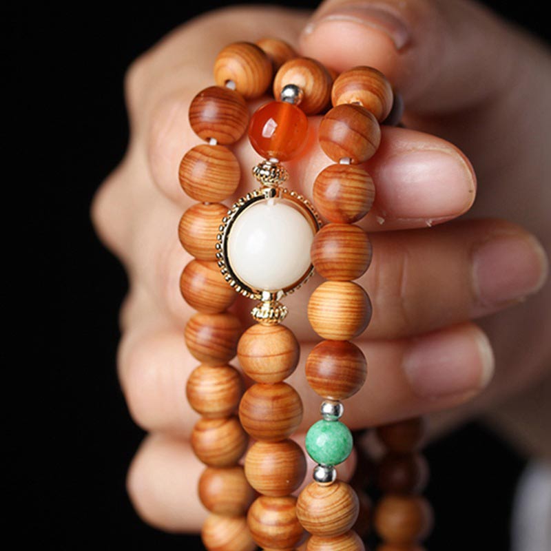 Mythstone Tibetan Rosewood Mala Healing Necklace Bracelet