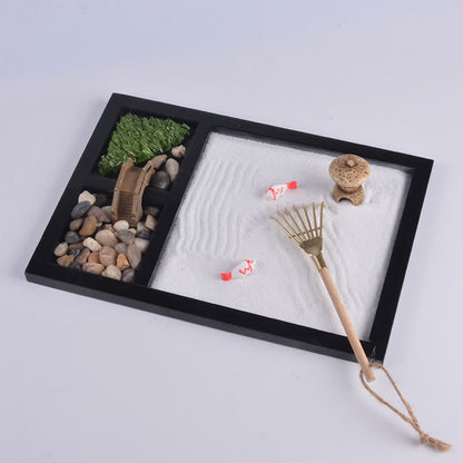 Mythstone Koi Fish Small Bridge Calm Peace Meditation Zen Garden Decoration