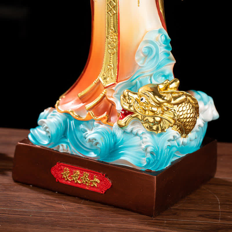 Mythstone Bodhisattva Nuwa Protection Resin Statue Home Decoration