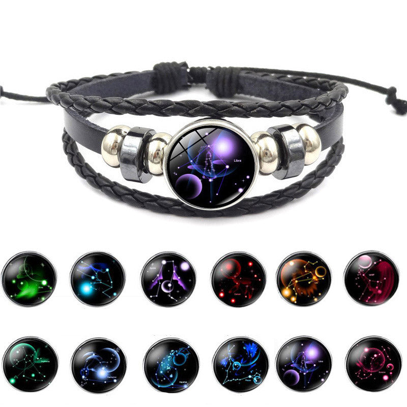 Mythstone 12 Constellations of the Zodiac Moon Protection Bracelet