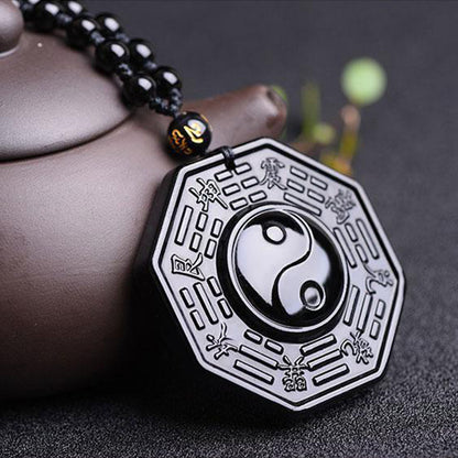 The Release Of Negativity Bagua YinYang Pendant Necklace