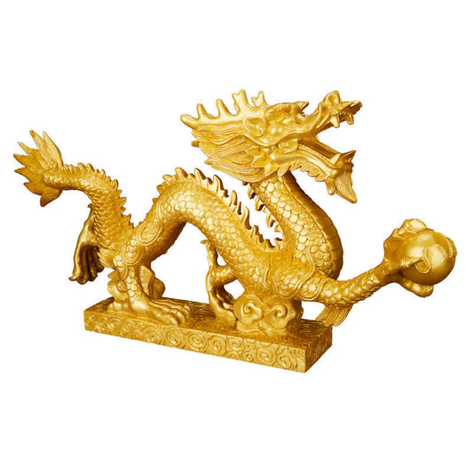 Mythstone Feng Shui Dragon Auspicious Cloud Wealth Luck Decoration