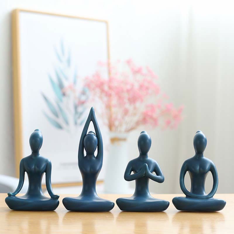 Mythstone AMythstonetract Yoga Meditation Exercise Ceramics Spiritual Figurine Sculpture Decoration