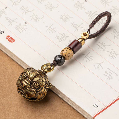 Mythstone PiXiu Wealth Copper Key Chain