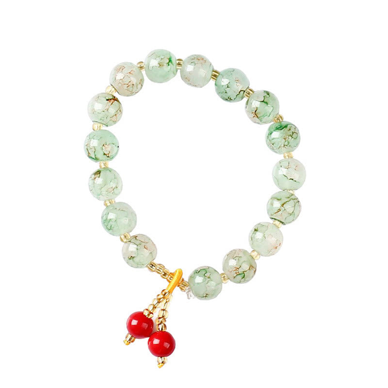 Mythstone Liuli Glass Bead Blessing Harmony Bracelet