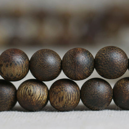 MythStone 108 Mala Beads Nha Trang Soil Buried Qinan Agarwood Balance Strength Bracelet