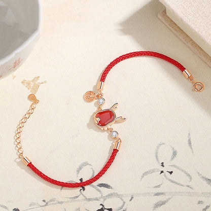 Mythstone 925 Sterling Silver Year of the Dragon Natural Red Agate Dragon Attract Fortune Fu Character Strength Bracelet Necklace Pendant Earrings