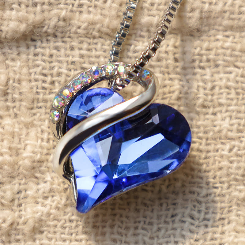 Mythstone Love Heart Birthstone Healing Energy Necklace Pendant