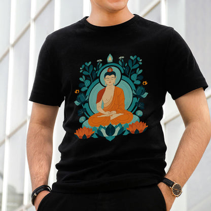 Mythstone Lotus Buddha Meditation Tee T-shirt