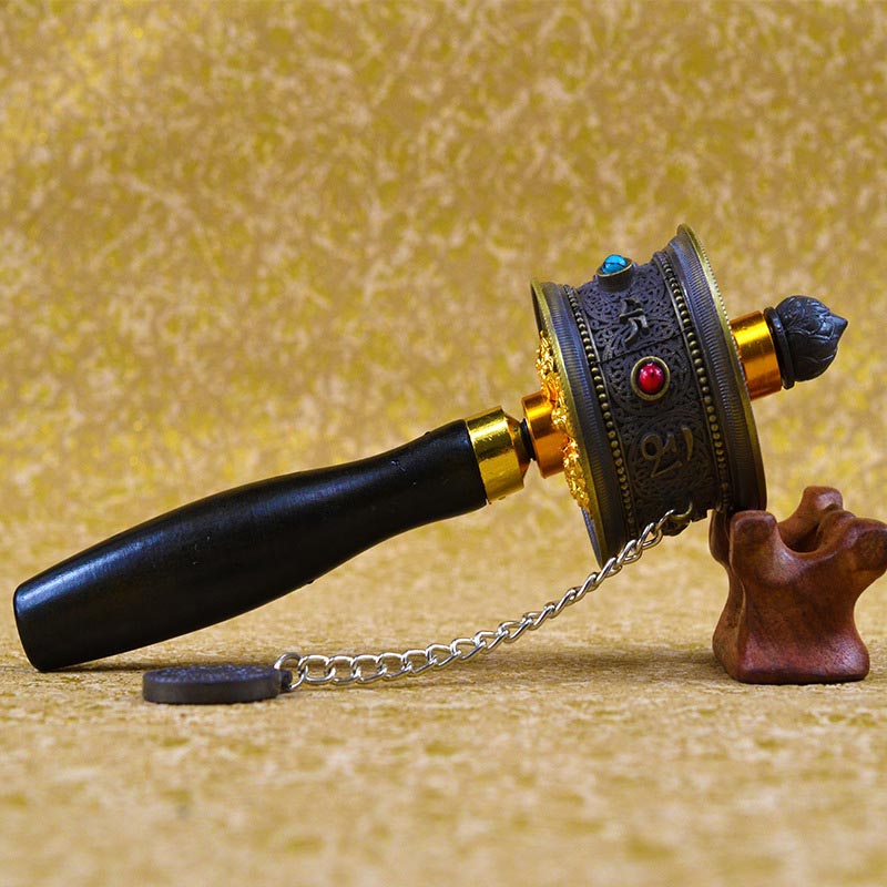 Mythstone Tibetan Lucky Prayer Wheel Decoration