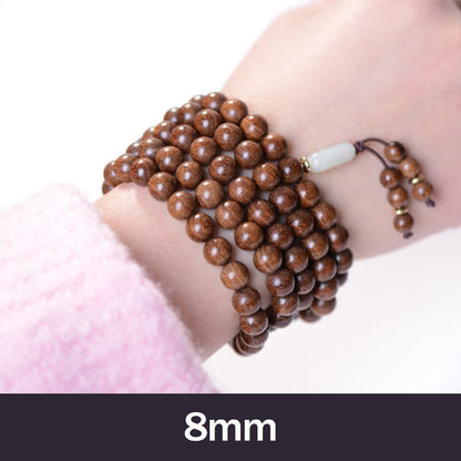 Mythstone 108 Mala Beads Rosewood Jade Calm Bracelet