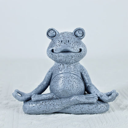 Mythstone Meditating Zen Dog Cat Frog Decoration