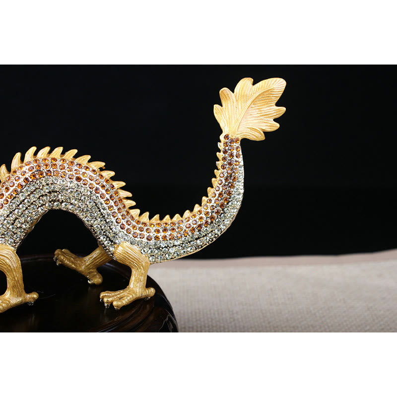 Mythstone Handmade Feng Shui Dragon Luck Success Home Decoration