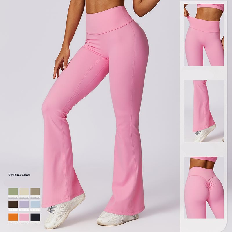 Pantalones acampanados de cintura alta Mythstone para deportes, fitness y yoga 