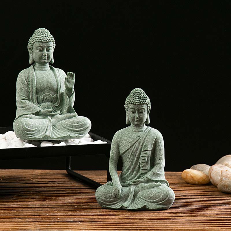 Mythstone Tibetan Meditation Contemplation Buddha Serenity Compassion Statue Figurine Decoration