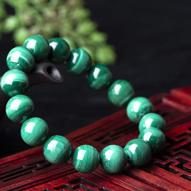 Mytthstone Natural Malachite Protection Calmness Bracelet