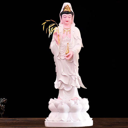 Mythstone Chenrezig Bodhisattva Avalokitesvara Figurine Harmony Resin Statue Home Decoration