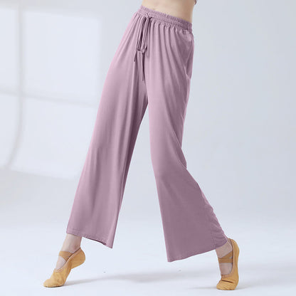 Mythstone Loose Modal Drawstring Wide Leg Pants For Yoga Dance