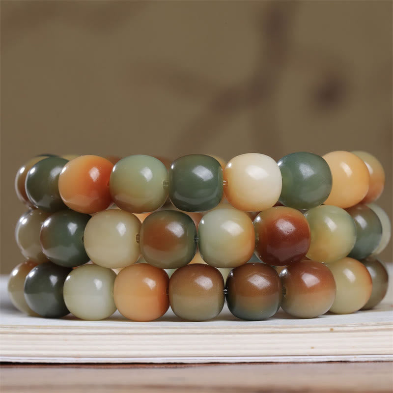 Mythstone Colorful Bodhi Seed Peace Wisdom Bracelet