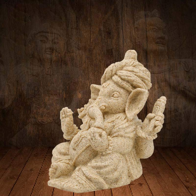 Mythstone Ganesh Ganpati Elephant Statue Blessing Protection Home Decoration