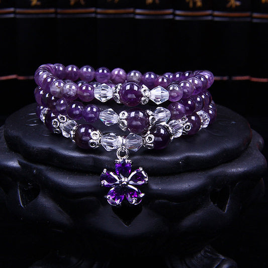 Mythstone Tibetan Amethyst Blessing Bracelet