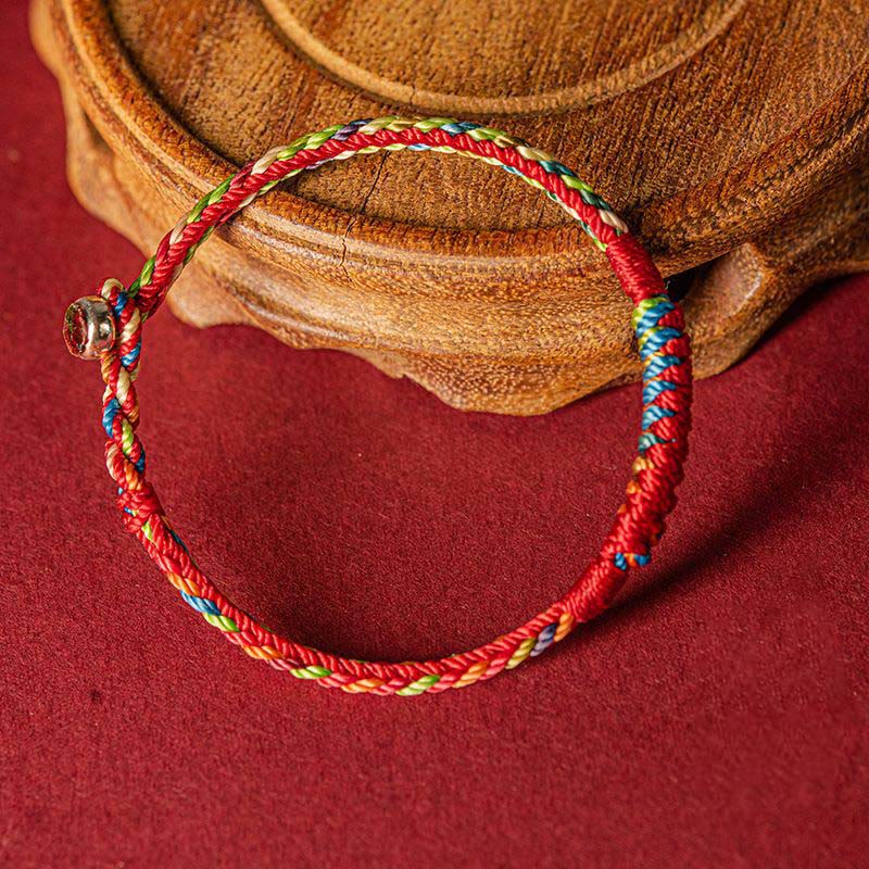 Mythstone Handmade Five Color Thread Protection Bracelet