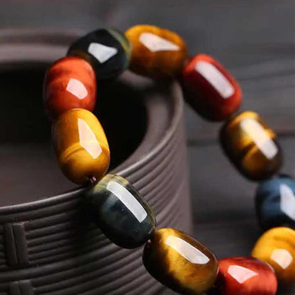 Mythstone Natural Tiger Eye Healing Protection Bracelet