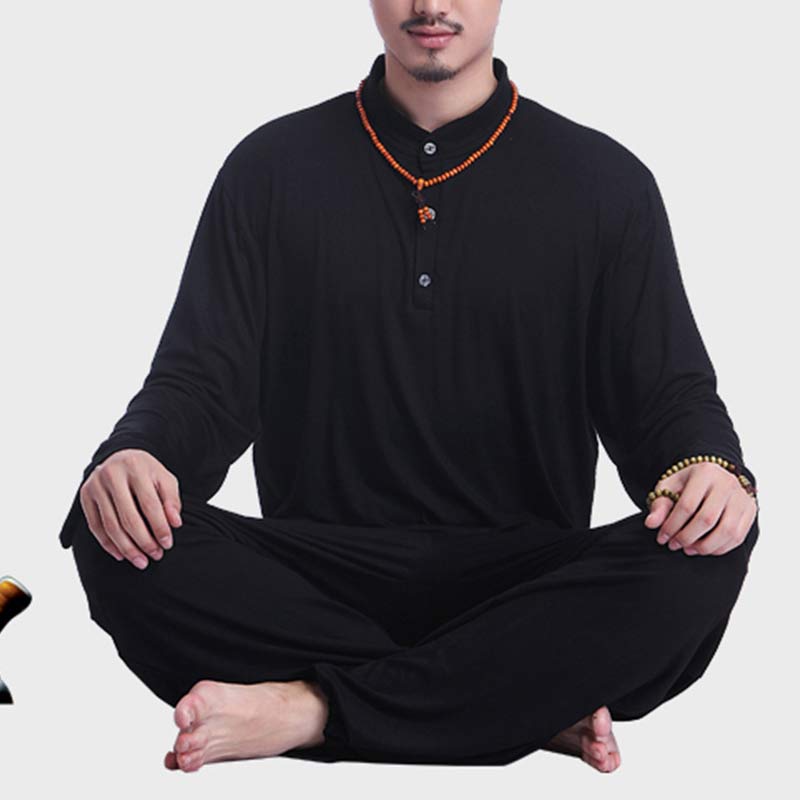 Conjunto de ropa para hombre para practicar yoga, tai chi, meditación y oración espiritual con Mythstone