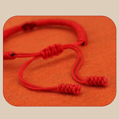 Mythstone 2Pcs Tibetan Luck Chinese Knot Protection String Bracelet