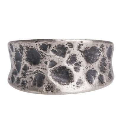 Mythstone 925 Sterling Silver Bump Texture Design Protection Ring